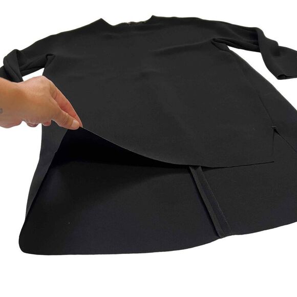 COS Tunic Blouse Small Black 3/4 sleeve hi low Size 4 - Picture 6 of 12